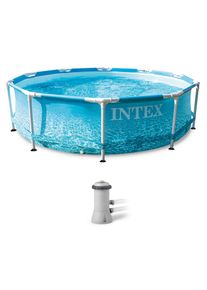 Intex , Framepool »Beachside« ØxH: 305x76 cm , blau , Ø/B/H/L: 305 cm x Breite x Höhe 76 cm x Länge