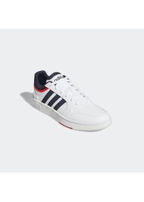 adidas Sportswear , Herren , Sneaker »HOOPS 3.0« , Cloud White / Legend Ink / Vivid Red , 46 , 46 , Ein niedrig geschnittener Sneaker mit B-Ball-Vibe.