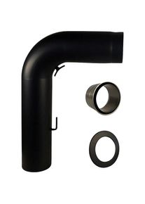 COLOR EMAJL, Ofenrohr &raquo;Heathus Rauchrohr-Set Fullform SW&laquo; Set, 3 Stk. tlg. 60 cm, schwarz, schwarz, Stahl,