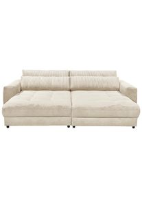 ED EXCITING DESIGN , Big-Sofa »Loveseat, 2-Sitzer, Barura, Breite 292« Big-Sofa mit 2 Nierenkissen , beige