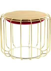 Kayoom , Beistelltisch »Pouf Comfortable 110, abnehmbares und wendbares Oberteil« 1 Stk. tlg. praktisch umzuwandeln in Tisch oder Hocker, mit...