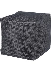 HOCK H.O.C.K. , Sitzwürfel »Onixemon« 1 Stk. tlg. , black/schwarz , Bezug: 47% Polyacryl, 42% Polyester, 11% Baumwolle