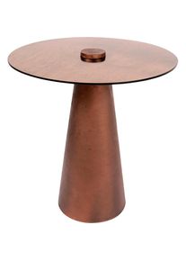 Kayoom , Beistelltisch »Scotch 225, Glasplatte metallic-marmoriert« 1 Stk. tlg. Glasplatte metallic-marmoriert, modernes Design, pflegeleicht , Kupfer