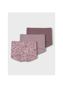 name it , Kinder , Boxershorts »NMFTIGHTS 3P MAUVE FLOWER NOOS« Packung, 3 Stk. tlg. , Mauve Shadows , 3 Stk. , 92 -3 Stk. , 92 , Unterwäsche von...