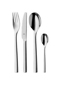Silit , Besteck-Set »Trend« 24-teilig, poliert, Crominox: Edelstahl 18/10, Wellenschliff , Edelstahl