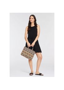 Laura Scott , Sommerkleid mit Spitzenpasse , schwarz , N-Gr , 40 -N-Gr , 40 , Kleid von Laura Scott