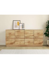 Home Affaire , Sideboard »Angers« Kommode, Push-to-open, 4 Türen, Breite 180 cm , wotan eiche
