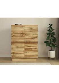 Home Affaire , Highboard »Angers« Kommode, Midischrank mit Push-to-open, 2 Einlegeböden, Breite 90 cm , wotan eiche