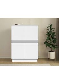 Home Affaire , Highboard »Angers« Kommode, Midischrank mit Push-to-open, 2 Einlegeböden, Breite 90 cm , weiß