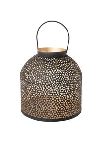 Creativ deco , Windlicht »Weihnachtsdeko« mit matt-schwarzem Finish, Ø-Öffnung 11 cm , schwarz