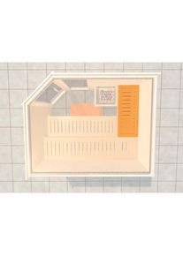 Weka , Saunabank »Querliege 3« BxT: 52x125 cm , natur