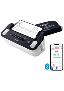 Omron , Oberarm-Blutdruckmessgerät »Complete smartes Blutdruck- & EKG-Messgerät« JETZT mit 1 Jahr connect Premium Abonnement GRATIS , schwarz ,...