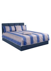 Westfalia Schlafkomfort , Tagesdecke , blau/grau , Obermaterial: 100% Polyester , B/L: 195 cm x 225 cm