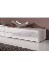 Höltkemeyer , Lowboard »Aqua« Schönes Anbauprogramm in 2 hochglänzenden Farben, Breite 80 cm , weiß-weiß