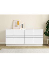 Home Affaire , Sideboard »Angers« Kommode, Push-to-open, 4 Türen, Breite 180 cm , weiß