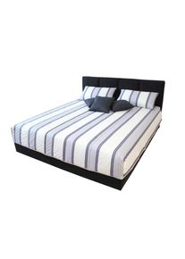 Westfalia Schlafkomfort , Tagesdecke , weiß/grau , Obermaterial: 100% Polyester , B/L: 195 cm x 225 cm