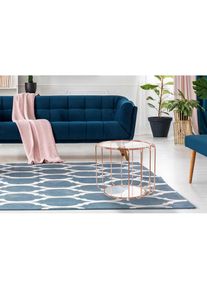 Kayoom , Beistelltisch »Shirley 110, Glamour-Beistelltisch, runde offene Form« 1 Stk. tlg. Hingucker mit hochmodernem Gestell, rund mit zwei...