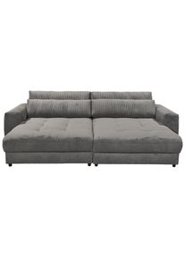ED EXCITING DESIGN , Big-Sofa »Loveseat, 2-Sitzer, Barura, Breite 292« Big-Sofa mit 2 Nierenkissen , dunkelgrau