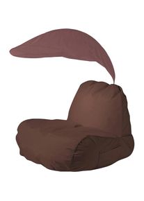 Kayoom , Sitzsack »Sunset, Sitzkomfort durch Rückenlehne, mit Sonnenschirm« 1 Stk. tlg. komfortabel, modern, sorgfältige Verarbeitung , Braun