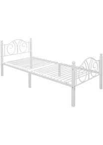 OTTO home , Metallbett »LUND Landhausbett Bett Märchenbett Prinzessinbett« Träume wie im Märchen: Dein romantisches Metallbett in 2 Breiten , weiß...