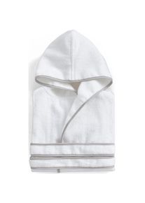 Christy, Herren, Kinderbademantel &raquo;&laquo; 1 Stk. besonders kuschelig, wei&szlig;/grau, wei&szlig;/grau, 100% GOTS-zertifizierte Bio-Baumwolle