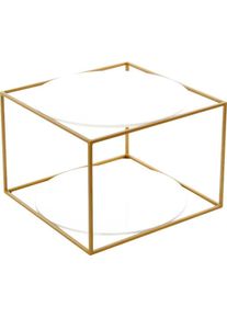 Kayoom , Beistelltisch »Cody 110, Beistelltisch in Würfelform, offenes, modernes Design« 1 Stk. tlg. moderne Kubusform mit runden Ablageflächen aus...