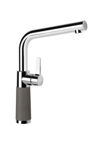 Schock, K&uuml;chenarmatur &raquo;SC-540 FA&laquo; Festauslauf, Schwenkbereich 360&deg;, Silverstone, Messing, B/H/T: 19,4 cm x 32,3 cm, Silverstone