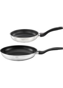 Rösle RÖSLE , Pfannen-Set »BasicLine« Edelstahl 18/10 Set, Pfanne Ø 20 cm, Pfanne Ø 24 cm, 2 Stk. tlg. Ø 20/24 cm, spülmaschinengeeignet, Induktion ,...