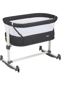 BABYGO, Baby-Reisebett &raquo;Vivaldi, dunkelgrau&laquo; mit Schaukelfunktion; auch als Beistellbett verwendbar, Dark Grey, Baby-Reisebett