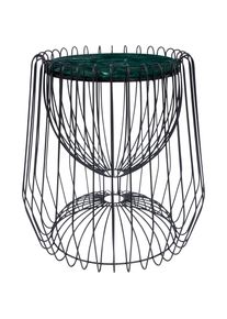 Kayoom , Beistelltisch »Malibu 225, Beistelltisch mit edler Marmorplatte« 1 Stk. tlg. ø-Marmorplatte: 33,5 cm, angesagtes Metalldesign,...