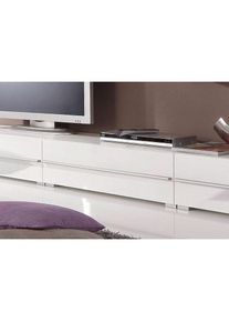 Höltkemeyer , Lowboard »Aqua« Schönes Anbauprogramm in 2 hochglänzenden Farben, Breite 80 cm , weiß-weiß