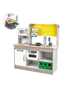 HAPE , Spielküche »Deluxe mit Mikrowelle« mit Licht und Sound , bunt