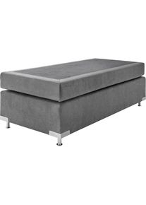 Westfalia Schlafkomfort , Boxspringbett »Holland« ohne Kopfteil, frei im Raum stellbar , grau