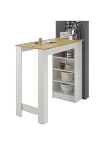 Stolkom , Bartisch »Mojito, TOPSELLER!« Bartisch, Tisch, OTTOs Choice, Bartisch mit Regal beidseitig montierbar , Artisan/weiß + weiß + Artisan