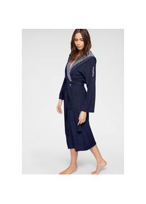 KangaROOS , Damenbademantel »Dalia, ideal für Sauna & Spa, Standardlänge & Überlänge«, 1 Stk. Uni-Farben mit Streifen, Taschen, leicht, XS-3XL,...