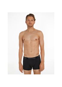 Tommy Hilfiger Underwear, Herren, Trunk &raquo;TRUNK 3 PACK&laquo; 3 Stk. mit kontrastfarbenem Logobund, Black/Black/Black, 3 Stk., XL (54) -3 Stk., Black/Black/