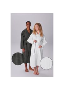 my home , -Bademantel »Inga, Waffelpiqué, leicht, ideal für Sauna & Spa, Hotelbademantel«, 1 Stk. kleines Packmaß, Taschen, Damen & Herren, S-3XL,...