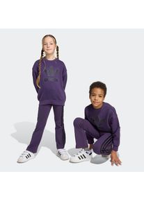 adidas originals , Kinder , Trainingsanzug »LOOSE CREW SET«, 2 Stk. , Aurora Plum , 122 , 122 , Ein angesagtes adicolor Set mit authentischem...