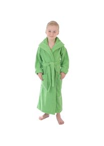WEWO-Fashion Wewo fashion , Kinderbademantel »8530«, 1 Stk. Kapuze , green , Obermaterial: 100% Baumwolle , 122 Länge: 86 cm