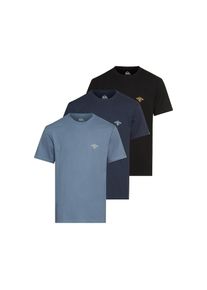 Quiksilver, Damen, T-Shirt &raquo;DIAMONDS BEST SHORT SLEEVE TEE PACK3 YM&laquo; 3 Stk., black + navy + shadow blue, S, black + navy + shadow blue, T-Shirt 3er 