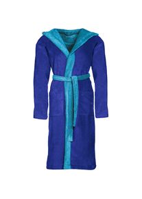 Vossen, Damen, Bademantel &raquo;Poppy, ideal f&uuml;r Sauna & Spa, Hotelbademantel, Morgenmantel&laquo; 1 Stk. Doubleface Optik, reflex blue / ice blue, reflex blue /