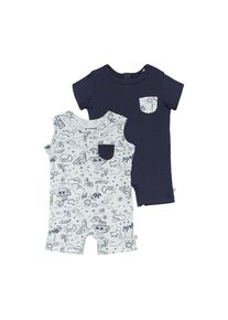 HUGGIES babywear , Starterpaket Set, 2 Stk. tlg. mit Dinosaurier Print , snow white , 2 (62) , 2-tlg. Baby-Set von Huggies Babywear