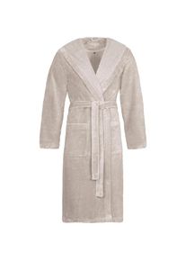 Vossen, Damen, Unisex-Bademantel &raquo;Lynn&laquo; 1 Stk. f&uuml;r Damen & Herren, mit Kapuze, aus Microfaser, stone, stone, Unisex- Kapuzenmantel