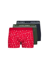 Jack & Jones Jack & Jones , Herren , Trunk »JACDEER TRUNKS 3 PACK«, 3 Stk. , Sky Captain Pack:True Red - Duffel Bag , 3 Stk. , XL -3 Stk. , XL , Elastische...
