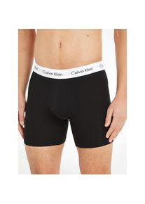 Calvin Klein Underwear, Herren, Boxer &raquo;CK lg Boxer&laquo; 3 Stk. mit l&auml;ngerem Bein, grau-schwarz-wei&szlig;, 3 Stk., S (48) -3 Stk., grau-schwarz-wei&szlig;, Lange 