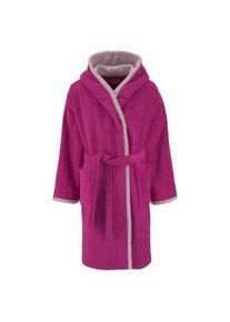 my home , Kinderbademantel »Timo«, 1 Stk. Bademantel für Mädchen & Jungen aus 100% Baumwolle, mit Kapuze , beere , Obermaterial: 100% Baumwolle ,...