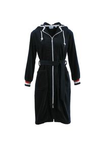Carl Ross, Damen, Damenbademantel &raquo;437410&laquo; 1 Stk. mit Tricolour &Auml;rmelb&uuml;ndchen, night blue, night blue, mit Stehkragen und eingearbeiteter Kordel