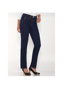 Classic Basics , Damen , 5-Pocket-Jeans , dark blue , Normalgrößen , 56 -Normalgrößen , 56 , kaschierende Bauchpartie