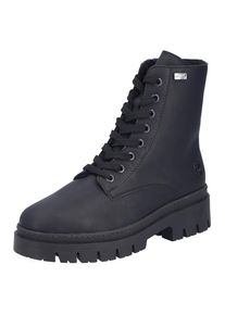 Rieker , Damen , Winterstiefelette Plateauboots, Schnürboots mit wasserabweisender TEX-Membran , schwarz , 37 , 37 , Schnürstiefelette mit...