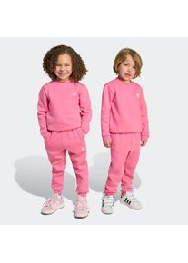 adidas originals, Unisex, Trainingsanzug &raquo;CREW SET&laquo; 2 Stk., PNKFUS, 116, PNKFUS, Ein bequemes Set f&uuml;r Spiel und Spa&szlig; von fr&uuml;h bis sp&auml;t.